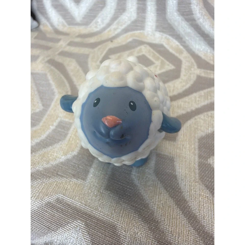 Fisher-Price Little People Sheep Lamb Blue Face Farm Animal Figure 2004 Mattel